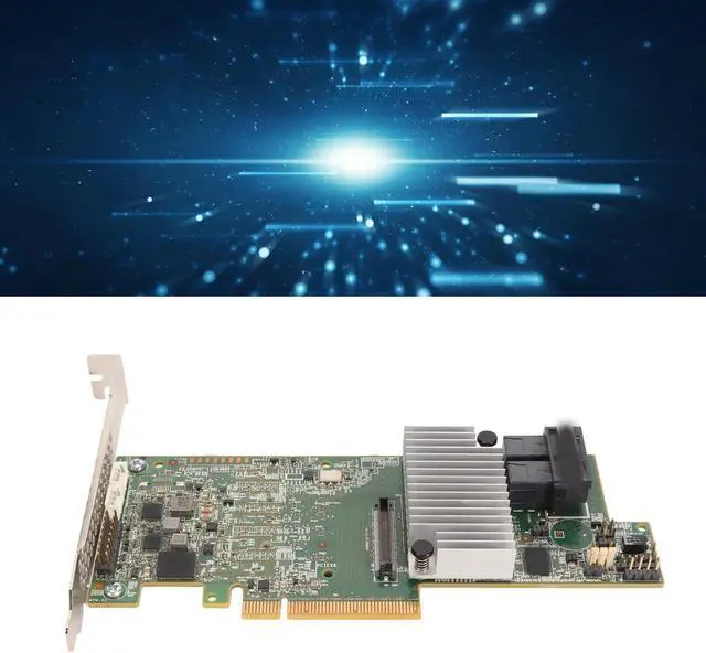 Alt view image 5 of 5 - Zyyini SAS3 RAID Array Card, 8 Ports PCIE 3.0 1G MegaRAID 9217 8I RAID Controller Card, Multiple RAID Levels, MegaRAID 9361 8i, PCI Express 3.0 X8, SATA or SAS Ports