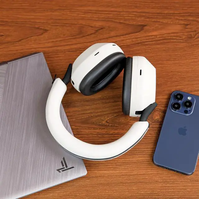 Alt view image 3 of 5 - WC SweatZ and ShellZ Protective Covers Bundle for Sony WH1000XM5 Headphones by Wicked Cushions | Silver