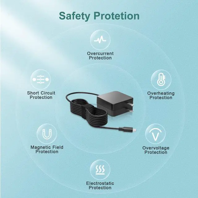 Alt view image 4 of 5 - Charger Fit for Samsung Laptop Charger - (Compatible with Type-C)(UL Safety Certified Products)