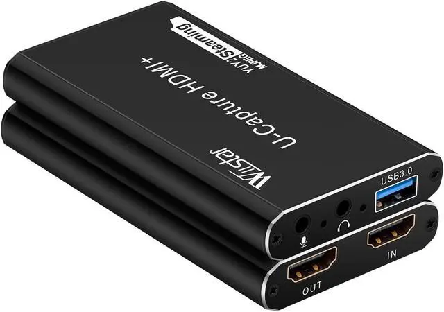 Alt view image 2 of 5 - Wiistar Video Game Capture Card 1080P60fps HDMI to USB 3.0 Live Streaming Video Audio Capture Device with HDMI Loopout Game Recording for Windows Mac OS Linus