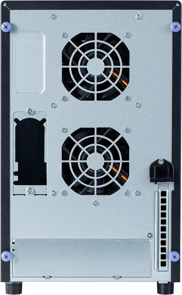 Alt view image 4 of 5 - KCMconmey 8 + 2 Bay DIY NAS Case, 8 x 2.5'' / 3.5'' Tray + 2 x 2.5'' Internal Bay. MB ITX. PSU Flex. Front USB 3.0 8cm Chassis Fan Hot Swap Backplane. Network Attached Storage Private Cloud Enclosure.