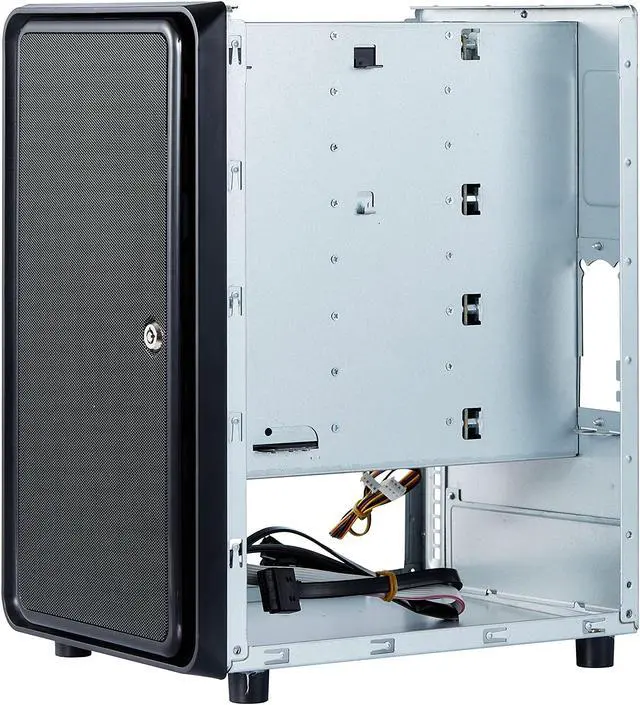 Alt view image 3 of 5 - KCMconmey 8 + 2 Bay DIY NAS Case, 8 x 2.5'' / 3.5'' Tray + 2 x 2.5'' Internal Bay. MB ITX. PSU Flex. Front USB 3.0 8cm Chassis Fan Hot Swap Backplane. Network Attached Storage Private Cloud Enclosure.
