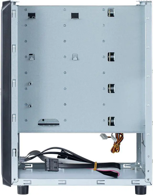 Alt view image 5 of 5 - KCMconmey 8 + 2 Bay DIY NAS Case, 8 x 2.5'' / 3.5'' Tray + 2 x 2.5'' Internal Bay. MB ITX. PSU Flex. Front USB 3.0 8cm Chassis Fan Hot Swap Backplane. Network Attached Storage Private Cloud Enclosure.