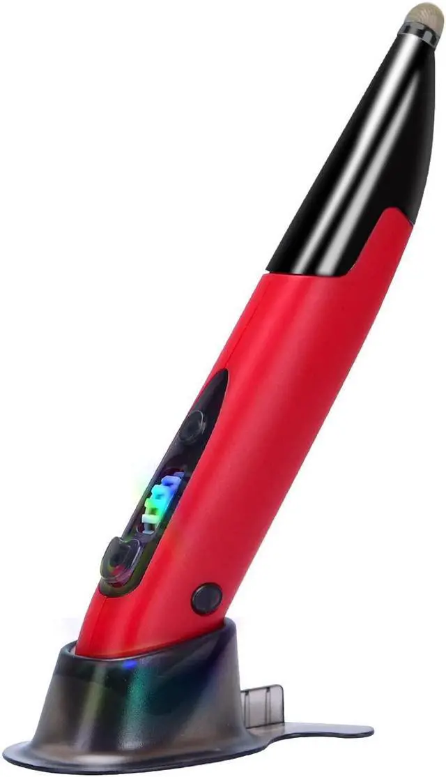 Main image of lychee Optical Pocket Pen Mouse with Voice Control and Bluetooth Function, Wireless Handwriting Mini Mice for PC Laptop Notebook Computer(Red)