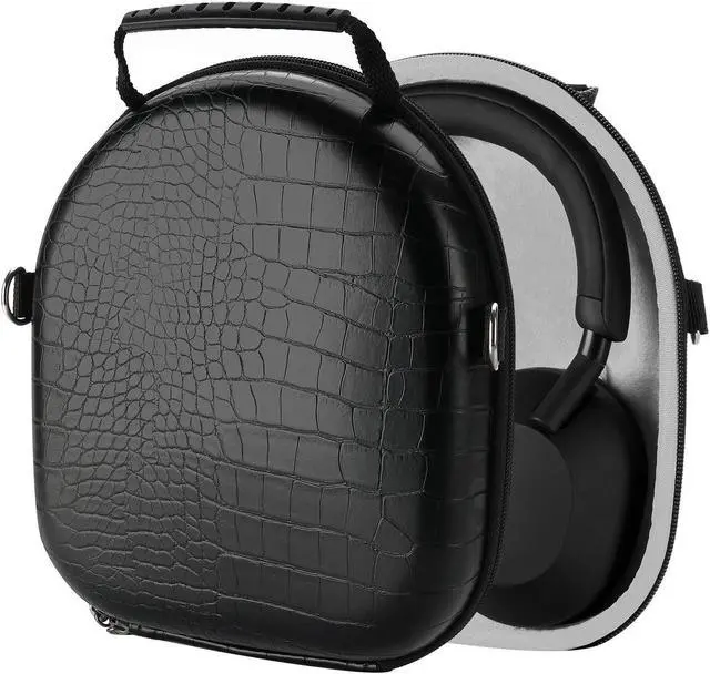 Main image of Geekria Shield Headphones Case Compatible with Sony WH-XB920N/XB900N/1000XM5/1000XM4, Replacement Hard Shell Travel Carrying Bag with Cable Storage (Black)
