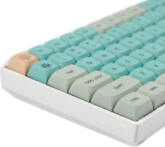 Alt view image 3 of 5 - YMDK Banyan Keycaps 126 Key Dye Sub ZDA PBT Keycap Similar to XDA Keycap Dye Sub for MX Keyboard 104 87 GK61 96 84 GK64 68 Key caps (126 Banyan)