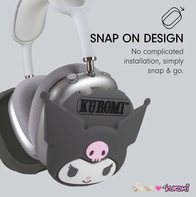 Alt view image 3 of 5 - Sonix x Sanrio Protective Case Cover for AirPods Max Headphones | Silicone Cover Case | Kuromi