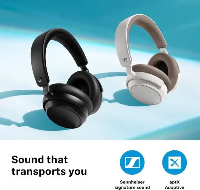 Alt view image 4 of 5 - Sennheiser ACCENTUM Plus Wireless Bluetooth Headphones - Quick-Charge Feature, 50-Hr Battery Playtime, Adaptive Hybrid ANC, Sound Personalization, Touch Controls, Black