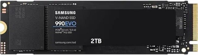 Alt view image 2 of 5 - SAMSUNG MZ-V9E2T0B/AM 990 EVO 5.0 NVMe SSD 2TB: Ultra-Fast 5,000MB/s Read, Efficient 2 Pack