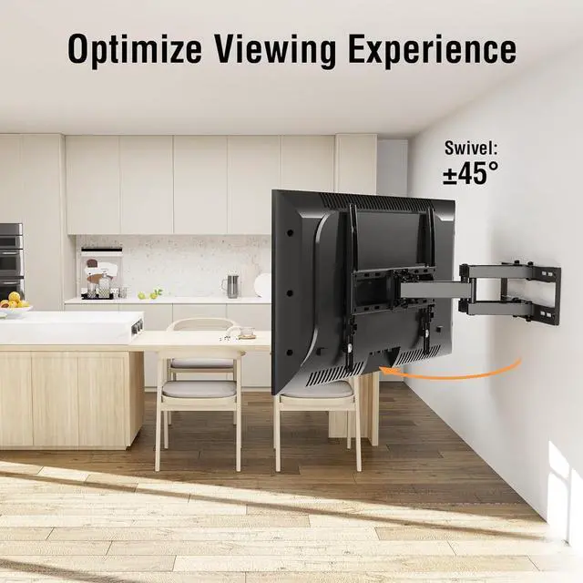 Alt view image 5 of 5 - YD1001 L Listed TV Mount for Most 26-65 Inch TVs, YD5010 Soundbar Mount, Sound Bar TV Bracket, for Mounting Above or Under TV, Fits Most Sound Bars Up to 15 Lbs