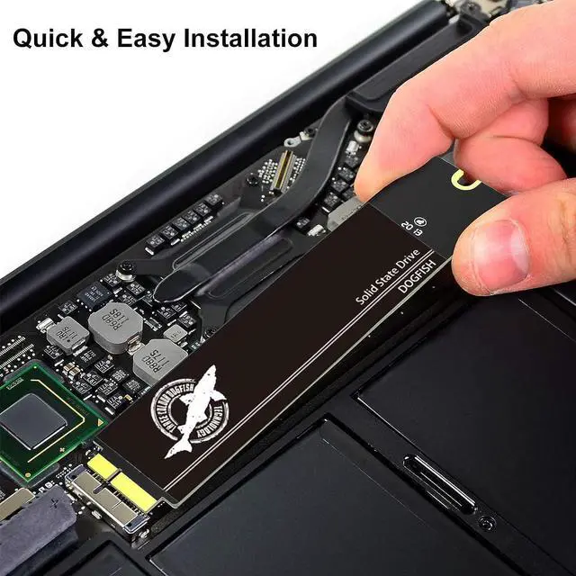 Alt view image 2 of 4 - Dogfish 256GB SSD for MacBook Air A1369 A1370, Solid State Drive Capacity Upgrade for 2010 2011 MacBook Air A1370(EMC 2393/2471), A1369(EMC 2392/2469) (OS Pre-Installed)