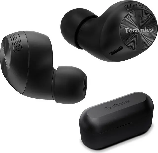 Main image of Technics HiFi True Wireless Multipoint Bluetooth Earbuds II, Active Noise Cancelling, 3 Device MultiPoint Connectivity, Impressive Call Quality, LDAC Compatible, EAH-AZ40M2-K (Black)