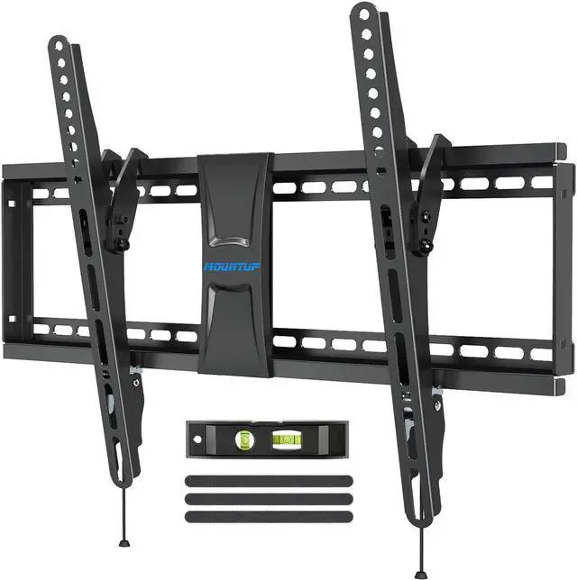 Alt view image 2 of 5 - MOUNTUP Tilting TV Wall Mount for 37-70 Inches TVs & Full Motion TV Mount for 26-55 Inches TVs Bundle