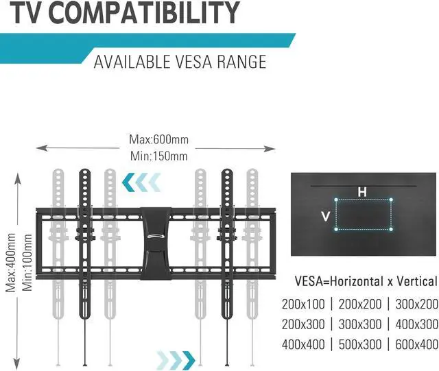Alt view image 4 of 5 - MOUNTUP Tilting TV Wall Mount for 37-70 Inches TVs & Full Motion TV Mount for 26-55 Inches TVs Bundle