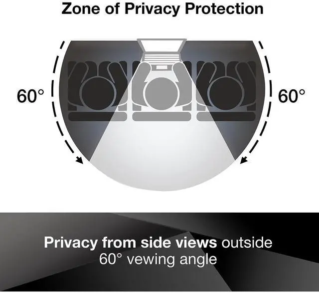 Alt view image 4 of 5 - 3M Privacy Filter for 23.8in Full Screen Monitor COMPLY Magnetic Attach (16:9 aspect ratio)