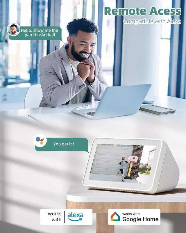 Alt view image 5 of 5 - CKK Wireless Cameras for Home/Outdoor Security, Solar Security Cameras Wireless Outdoor 355degPTZ, 4MP 2.5K WiFi Camera with Spotlight, PIR Sensor, Siren, Color Night Vision, 2-Way Talk, SD/Cloud