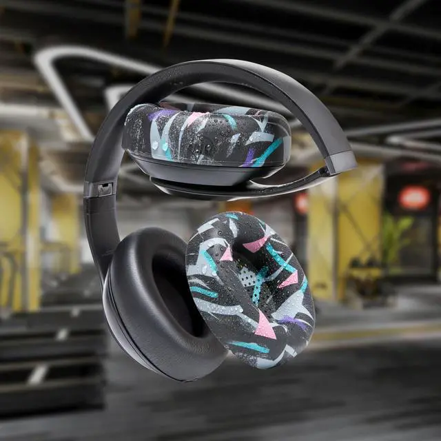 Alt view image 4 of 5 - WC SweatZ Studio Pro - Patented Protective Silicone Earpad Covers for Beats Studio Pro Made by Wicked Cushions | Sweatproof & Easily Washable | 90's Black