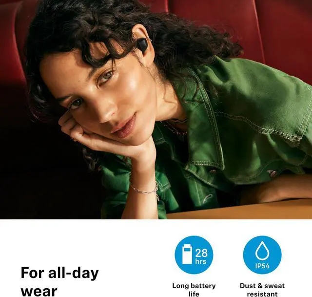 Alt view image 5 of 5 - Sennheiser ACCENTUM True Wireless Earbuds - Crystal-Clear Sound with Hybrid ANC, Ergonomic Design, 28-Hour Battery Life, Touch Interface and Dual Mic Call Quality, Black