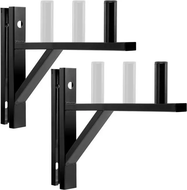 Alt view image 3 of 5 - LyxPro Wall Mount Speaker Bracket for Professional Audio PA Speaker Holder Set of 2 Pair Heavy Duty Metal Supports 90 Lbs. Weight Capacity Interchangeable Posts Black - LYXWSB15B