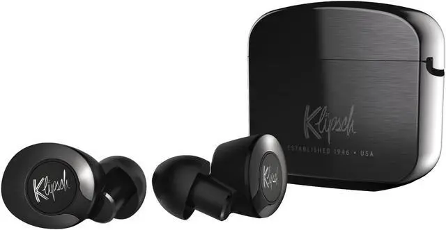 Main image of Klipsch T5 II Active Noise Cancelling ANC True Wireless Earphones in Gunmetal with AI Hands-Free Operation, Bluetooth 5.0, Best Fitting Earbuds with Patented Comfort, and a Wireless Charging Case