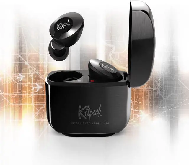 Alt view image 3 of 4 - Klipsch T5 II Active Noise Cancelling ANC True Wireless Earphones in Gunmetal with AI Hands-Free Operation, Bluetooth 5.0, Best Fitting Earbuds with Patented Comfort, and a Wireless Charging Case