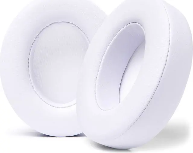 Alt view image 2 of 5 - WC Earpads and SweatZ Protective Ear Covers Compatible with Beats Studio 2 & 3, Wired and Wireless | Not for Beats Solo | White & White