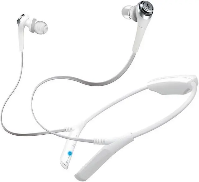 Main image of Audio-Technica ATH-CKS550BTWH Solid Bass Bluetooth Wireless In-Ear Headphones with Mic & Control, White