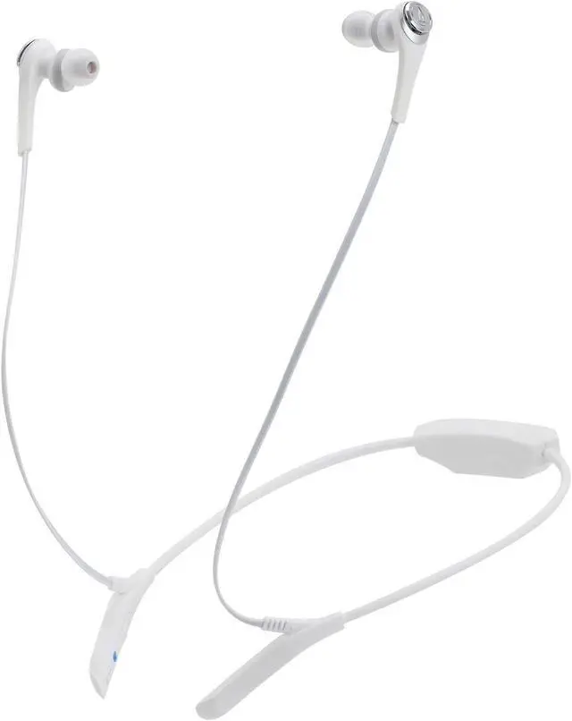 Alt view image 3 of 3 - Audio-Technica ATH-CKS550BTWH Solid Bass Bluetooth Wireless In-Ear Headphones with Mic & Control, White