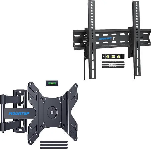 Main image of MOUNTUP Single Stud TV Wall Mount and Tilting TV Wall Mount Bundle