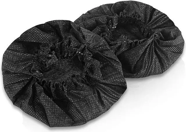 Alt view image 4 of 5 - Geekria 500 Pairs Disposable Headphones Ear Cover for Over-Ear Headset, MRI Headset Earcup, Stretchable Sanitary Ear Pads Cover, Hygienic Ear Cushion Protector (M/Black)