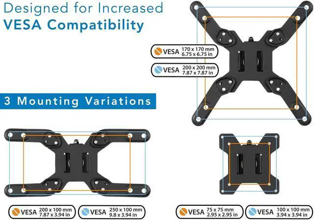 Alt view image 4 of 5 - Mount-It! Large Monitor Desk Mount with VESA 200 (200x200, 200x100) Bolting Pattern, Fits up to 42 Inch and Ultrawide Monitors, Full Motion with Clamp and Grommet Base
