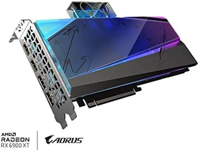 Alt view image 3 of 5 - GIGABYTE AORUS Radeon RX 6900 XT Xtreme WATERFORCE WB 16G Graphics Card, WATERFORCE Water Block Cooling System, 16GB 256-bit GDDR6, GV-R69XTAORUSX WB-16GD Video Card