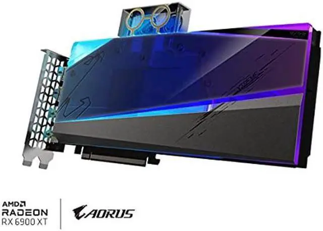 Alt view image 5 of 5 - GIGABYTE AORUS Radeon RX 6900 XT Xtreme WATERFORCE WB 16G Graphics Card, WATERFORCE Water Block Cooling System, 16GB 256-bit GDDR6, GV-R69XTAORUSX WB-16GD Video Card