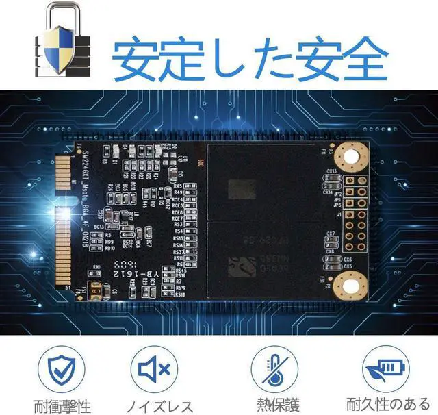 Alt view image 4 of 5 - Dogfish Msata 256GB Internal Solid State Drive Mini Sata SSD Disk