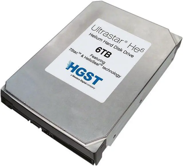 Main image of HGST HGST Ultrastar He6 6TB 3.5" SATA 7200 RPM Enterprise Internal Hard Drive with 64Mb Cache - HUS726060ALA640/ 0F18335 64 MB Cache 3.5-Inch Internal Bare or OEM Drives 0F18335