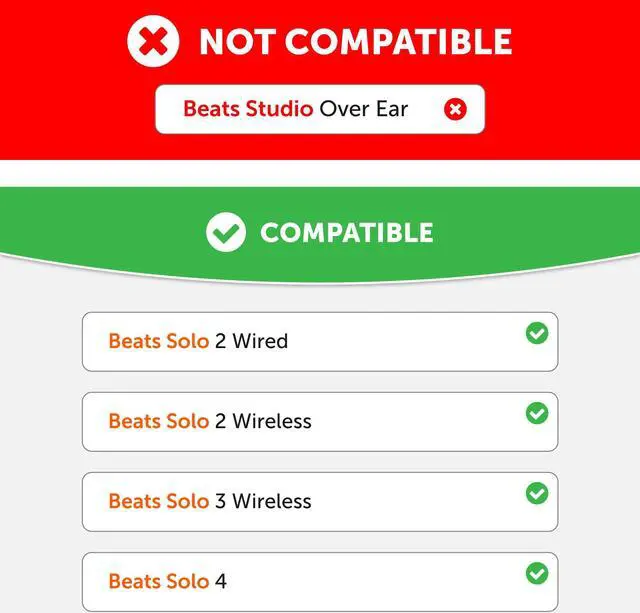 Alt view image 2 of 5 - WC SweatZ Solo - Patented Earpad Sweat Covers for Beats Solo 4 & 3, Made by Wicked Cushions | Sweatproof & Machine Washable | Lava