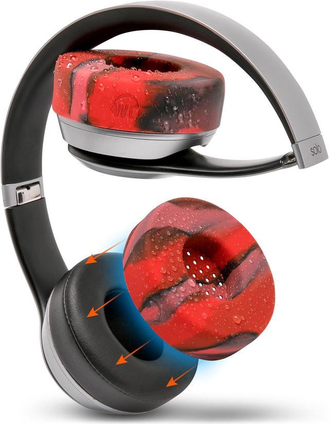 WC SweatZ Beats Solo Sweat Earpad Covers for Beats Solo 4 Beats Solo 3 Beats Solo 2 Made by Wicked Cushions Sweatproof Washable Preserves Comfort Lava Newegg