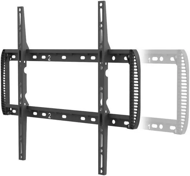 Main image of Barkan TV Wall Mount, 13-90 inch Fixed Flat/Curved Screen Bracket, Holds up to 132lbs, Auto Lock Patented, Extendable Wall Plate - 3 Products in 1, Fits LED OLED LCD (BM400T)