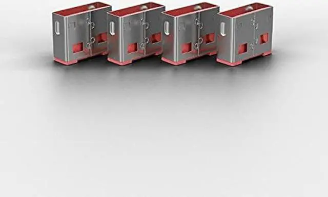 Alt view image 3 of 5 - Lindy USB Port Blocker - Pack of 4, Red (40450)
