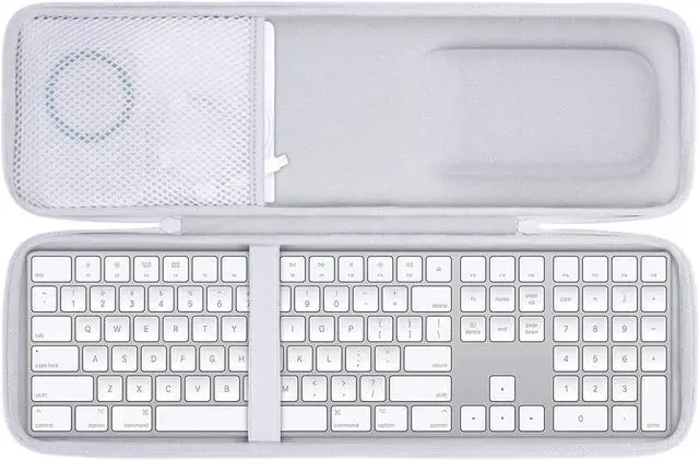 Alt view image 2 of 5 - Aenllosi Hard Carrying Case for Apple Magic Keyboard with Numeric Keypad, Mouse and Trackpad