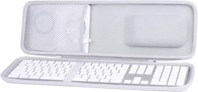 Alt view image 3 of 5 - Aenllosi Hard Carrying Case for Apple Magic Keyboard with Numeric Keypad, Mouse and Trackpad