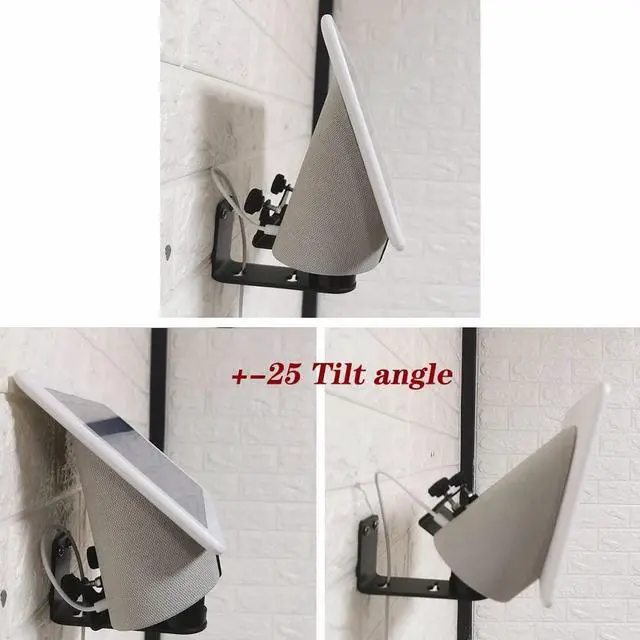Alt view image 4 of 5 - ATOPCAENRT Wall Mount for Google Nest Hub Max, Wall Mount Bracket, Space-Saving Design for Home, Office, Kitchen, Bedroom, Compatible with Google Nest Hub Max 10" Display, Adjustable Viewing Angles