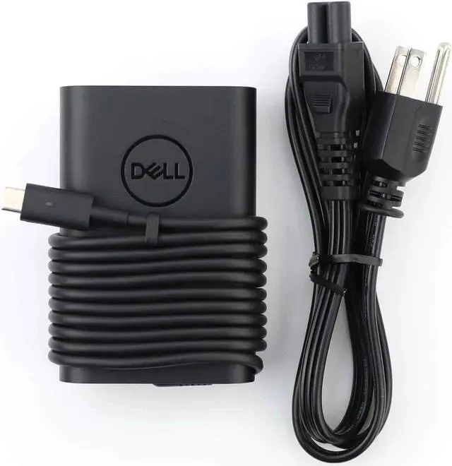 Main image of Laptop Charger 65W Watt USB Type C AC Power Adapter Include Power Cord for Dell Latitude 3400 3500 5290(2in1) 5300 5400 5500 7200(2in1) 7300 7400(2in1), LA65NM170 HA65NM170,02YK0F 0M1WCF