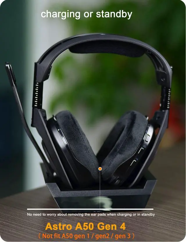 Alt view image 4 of 5 - A50 Gen 4 Mod Kit - defean Replacement Earpads and Headband Compatible with Astro A50 Gen 4 Headset,Ear Cushions, Upgrade High-Density Noise Cancelling Foam, Added Thickness