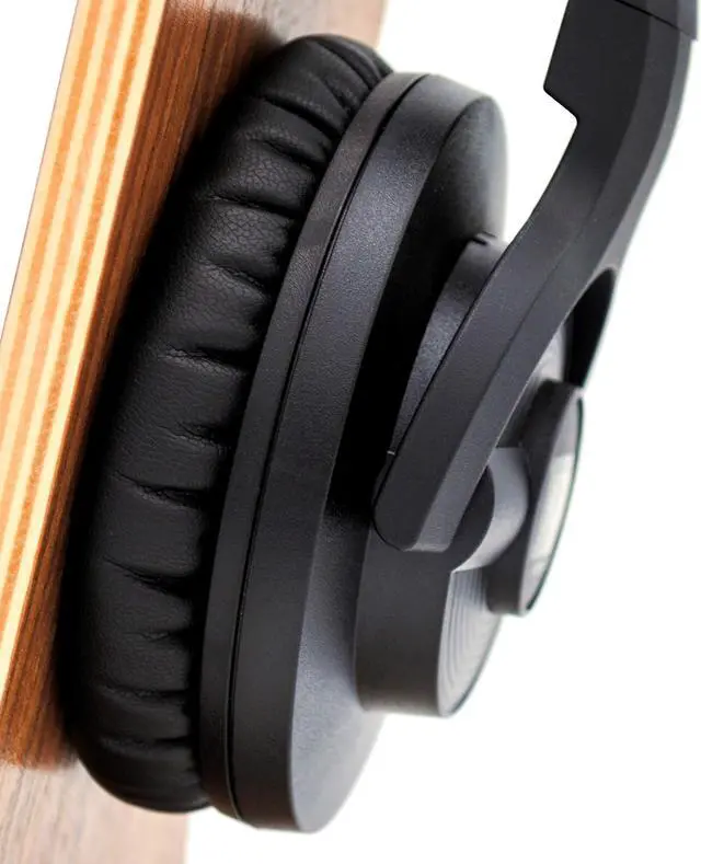 Alt view image 2 of 4 - Earpadz Replacement for KRK KNS6400 Headphones Ear Pads, Protein Leather Headphone Cushions (Midnight, Black, 1 Pair)
