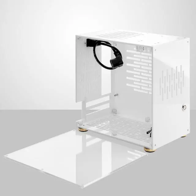 Main image of Mini ITX Computer Case, Mini ITX PC Case, Premium Clear Arcylic Mini Computer Case, Side Transparent DIY Gaming Desktop Computer Chassis Case
