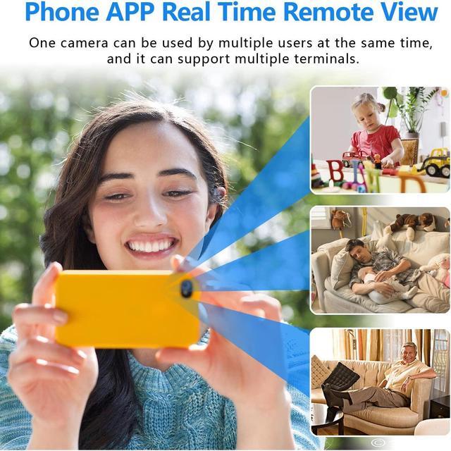 Alt view image 3 of 5 - Smallest Wireless WiFi Camera,HD1080P Spy Camera Hidden Camera,Mini HDVdeo Baby Monitor,Nanny Cam with Night Vision,Motion Detection,Cloud Storage for Security with iOS Android APP for Outdoor/Indoor
