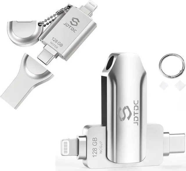 Main image of JSL JDTDC MFi Certified Photo Storage Stick for iPhone iPad Memory External Storage for iPhone Thumb Drive iPhone Lightning USB Flash Drive iPhone Backup Stick