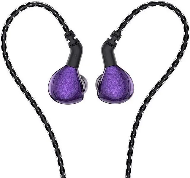 Main image of keephifi BLON Earbuds BLON BL03 Wired Earphones,10mm Carbon Diaphragm Dynamic Driver in Ear Monitors for Clear Sound,HiFi Bass Noise-Isolating Earbuds for Music Lover (Purple no Mic)
