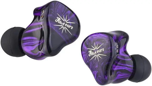 Alt view image 2 of 5 - Linsoul Kiwi Ears Quartet 2DD+2BA Hybrid in-Ear Monitor + Tripowin Zonie 16 Core Silver Plated Cable